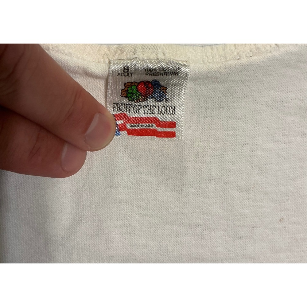 VTG 90s‎ Single Stich Toucan Runner Pensacola Beach Tank Top Mens S White - Picture 3 of 6